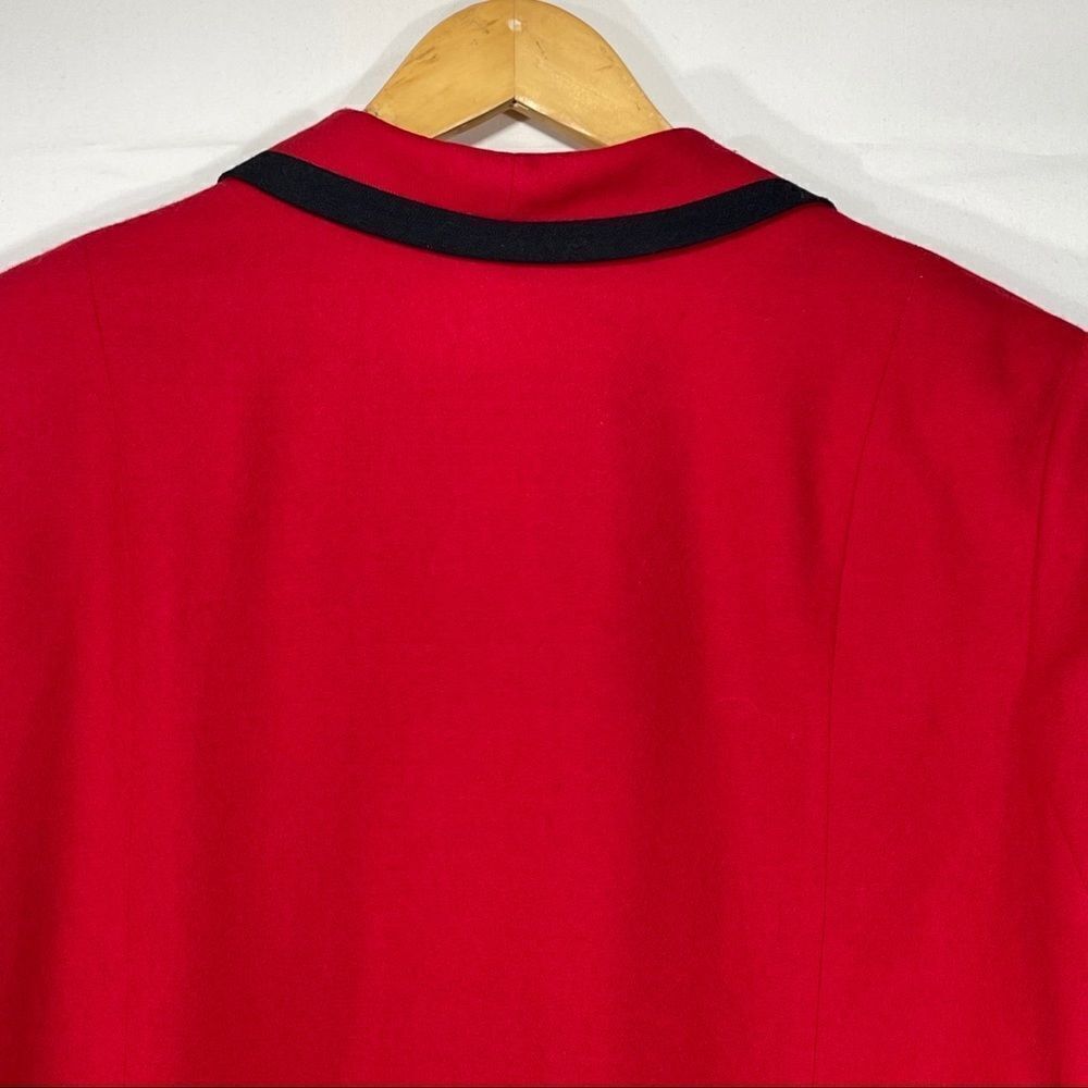 Pendleton Vinyage Red Wool Button Down Suit Blazer - image 8